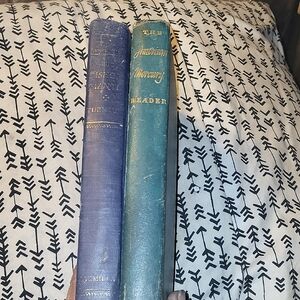 Vintage Blue and Teal Hardcover Books